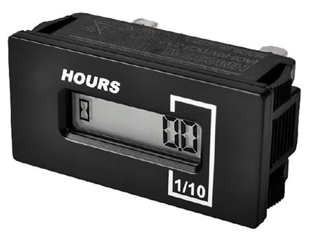RL-HM037BH Runleader RL Series Hour Meter, 6 Digit LCD, 6 → 60 V dc, 6 → 85 V ac