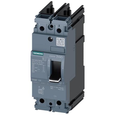 3VA5120-5ED21-1AA0 Siemens, SENTRON MCCB Molded Case Circuit Breaker 2P 20A, Breaking Capacity 18 kA, Cable Mount, Panel Mount