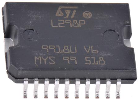L298P013TR STMicroelectronics , Brushed DC Motor Motor Driver IC, 46 V 4 A 20-Pin, PowerSO