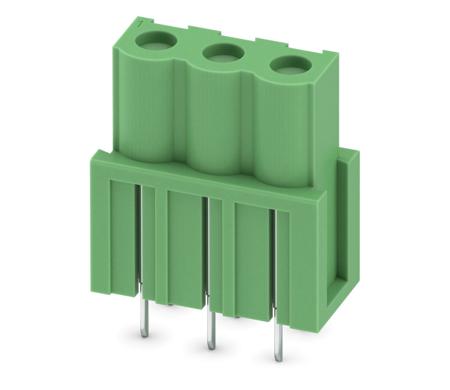 1785955 Phoenix Contact, 5.08mm Pitch, COMBICON ICV, 3 Way, , Pluggable Terminal Block, Inverted Header, Through Hole, Solder