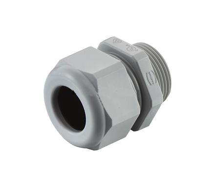 19000005182 HARTING Han CGM-P Series Grey Thermoplastic Cable Gland, M20 Thread, 6mm min., 12mm max., IP68, IP69K