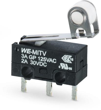 463093370402 THT Micro Switch Terminal with Roller Le
