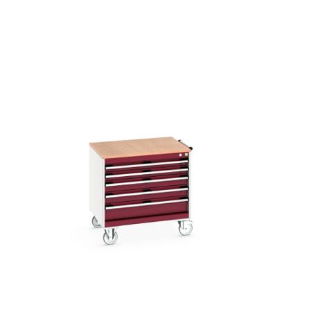 40402153-24V Bott, 5 Drawer Sheet Steel Floor Standing Storage Cabinet, 800 X 650 X 790mm