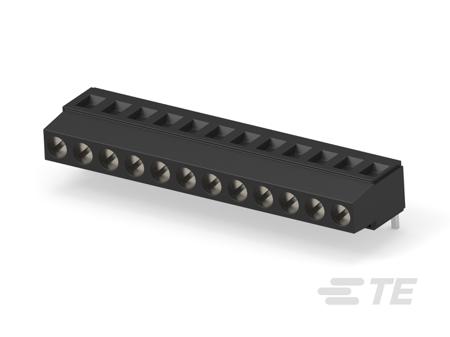 1-1546073-2 TE Connectivity Barrier Strip, 12 Contact, 5.08mm Pitch, 1 Row, 17.5A, 300 V