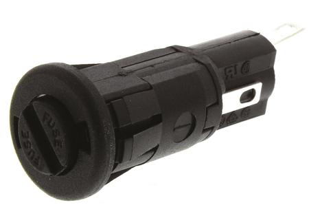 FX0367/1 Bulgin 10A Panel Mount Fuse Holder for 5 x 20mm Fuse, 1P, 250V ac