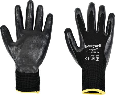 2232231-06 Honeywell Safety Polytril Black Polyamide Abrasion Resistant, Cut Resistant, Puncture Resistant, Tear Resistant Gloves,