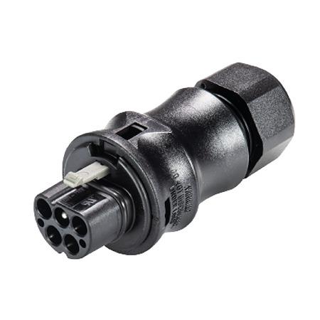 96-042-4053-1 Wieland RST CLASSIC Series Connector, 4-Pole, Male, 4-Way, Push-In, 20A, IP66, IP68, IP69