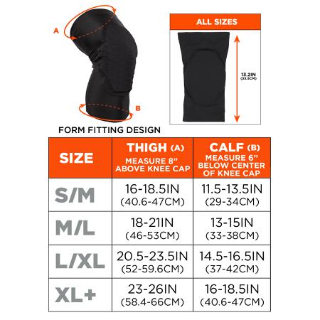 18527 Ergodyne Black Anti Slip Foam Slide On Knee Pad Resistant to Slip