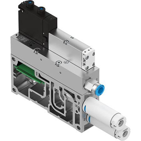 VABF-S4-2-V2B1-G38-CB-VL-20-AP Festo Vacuum Generator, 2mm nozzle , 6bar 179L/min, VABF series