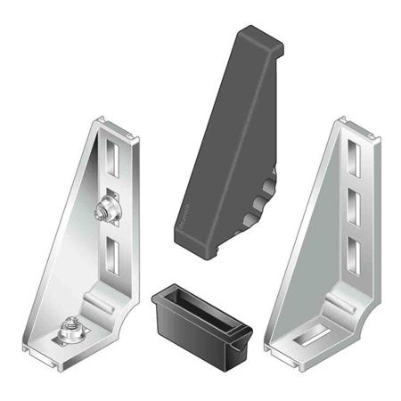 3842548851 Bosch Rexroth Angular Cover Cap, Connecting Component, Strut Profile 30 mm, Groove Size 8mm