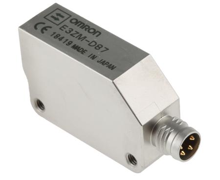 E3ZM-D87 Omron Diffuse Photoelectric Sensor 1 m Detection Range PNP IP69K Block Style
