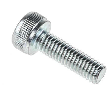 483-8174 RS PRO Bright Zinc Plated Steel Hex Socket Cap Screw, DIN 912, M3 x 10mm
