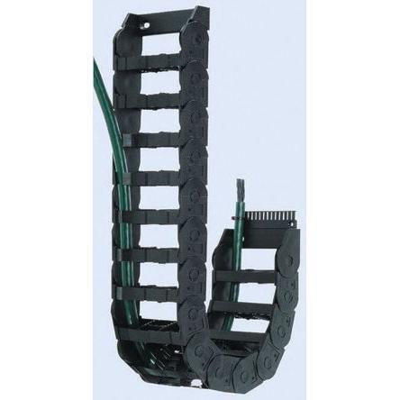 E26-2-45-100 Igus E26, e-chain Black Igumid NG Cable Chain Trunking, W117 mm x D50mm, L1m, 100 mm Min. Bend Radius
