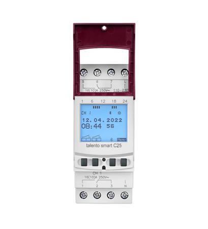 43-03-0002-1 2 Channel Digital DIN Rail Time Switch Measures Days, Hours, Minutes, Seconds, 110 → 230 V ac
