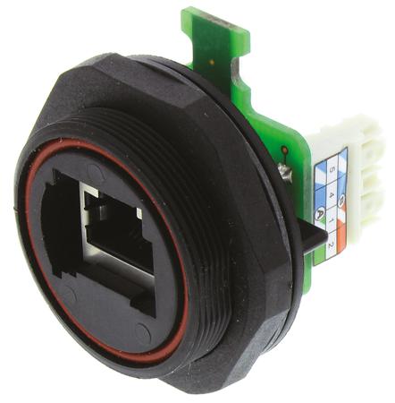 PX0839/IDC Bulgin Buccaneer Series Single-Port RJ45 Coupler, Cat5e, Shielded