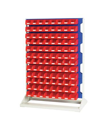 16917221.11V Bott Steel Louvre Panel Storage Unit, 550mm x 1000mm x 1450mm, Blue