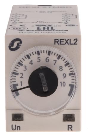 REXL2TMBD Schneider Electric Harmony Time Series Plug In Timer Relay, 24V dc, 2-Contact, 0.1 s → 100h