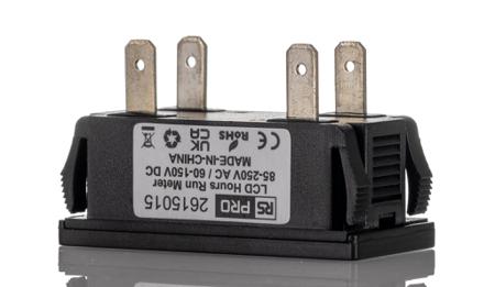 261-5015 RS PRO Counter, Digital Hour Meter Digital Counter, 6 Digit, 60Hz, 250 V
