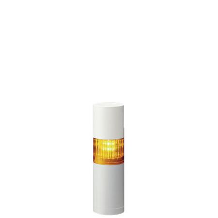 LR5-102WEBW-Y Patlite LR5 Series Amber Buzzer Signal Tower, 1 Lights, 24 V dc, Direct Mount