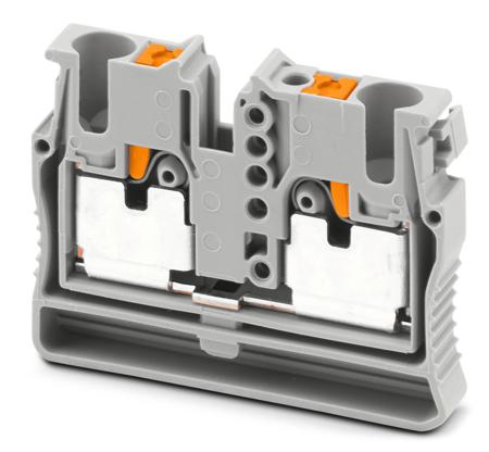 3249005 Phoenix Contact Grey Feed Through Terminal Block, 2-Level, Push In Termination