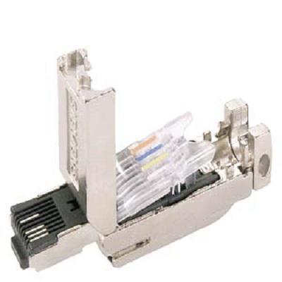 6AG19011BB107AA0 Siemens RJ45 Plug for use with IE FC cable, 0.62 x 0.53 x 2.16 in, SIPLUS