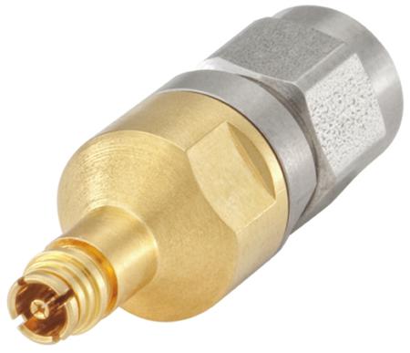 19K132-S00D3 Rosenberger Straight 50Ω RF Adapter SMP Socket to SMA Plug 40GHz