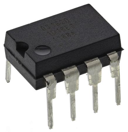 DS1620+ Maxim Integrated Temperature Sensor Switch, Digital Output, Through Hole Mount, SPI, ±2°C, 8 Pins