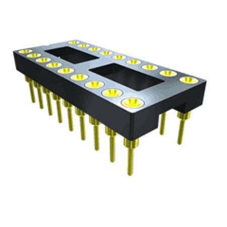 ICA-308-SGG Samtec,  2.54mm Pitch Vertical 8 Way, Through Hole IC Dip Socket, 1A