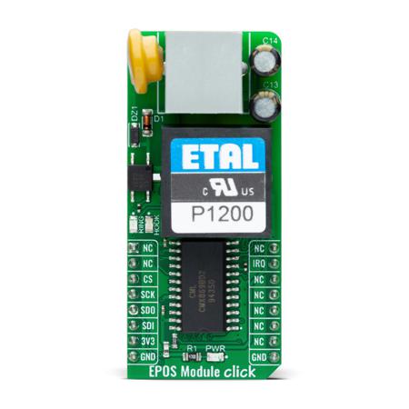 MIKROE-6170 MikroElektronika Multi-Standard Low Power V.32 Bis Modem From CML Microcircuits CMX869B Radio Communication Board for