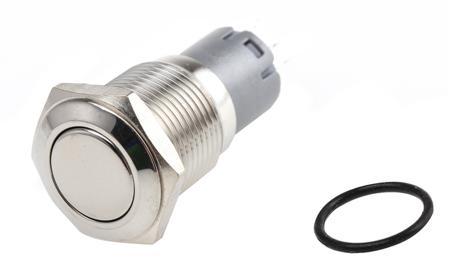 811-8376 SPDT On-On Push Button Switch, IP65, IP67, 16 (Dia.)mm, Panel Mount, 250V ac