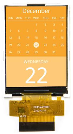 DT024DTFT Displaytech  IPS TFT LCD Colour Display, 2.4in, 240 x 320pixels