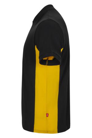 105504_00-17_2XL Velilla 105504 Black/Yellow 40% Polyester, 60% Cotton Polo Shirt, UK- 2XL
