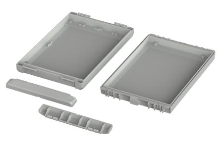 96036345-B-261704-ABS-7035 Bopla Bocube Series ABS General Purpose Enclosure, IP66, IP68, Flanged, 271 x 170 x 40mm