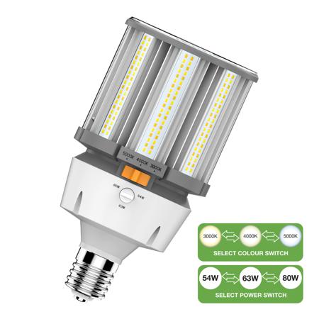 145791 LED Corn Switch E40 54W-80W 3000K-5000K