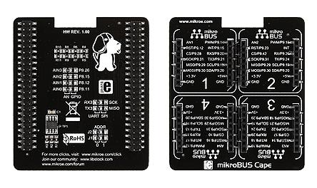 MIKROE-1857 MikroElektronika  Cape for use with BeagleBone click shield