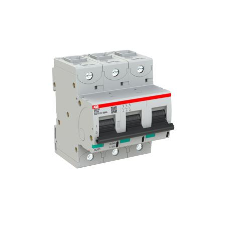 2CCG001245R0001 ABB High Performance S800N MCB, 3P Poles, 100A Curve D, 400V AC, 36 kA Breaking Capacity, MCB
