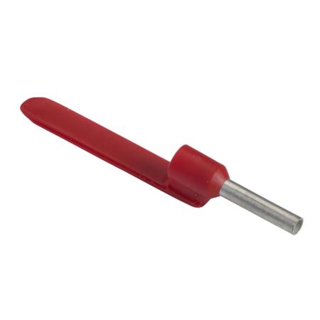 DZ5CA010D Schneider Electric, DZ5CA Insulated Crimp Bootlace Ferrule, 8mm Pin Length, 1.7mm Pin Diameter, Red