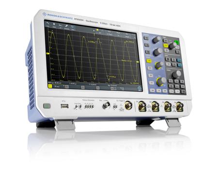 RTM3K-COM4 Rohde & Schwarz R&SRTM3000 Series RTM3004 Digital Oscilloscope, 4 Channels, 1 GHz, 100 MHz, 200 MHz, 350 MHz, 500 MHz