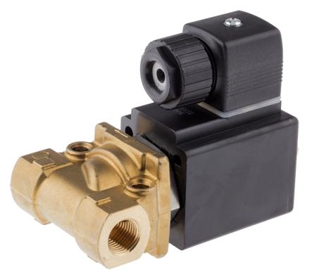 053188 Burkert Solenoid Valve , 2 Port, NC, 230 V ac 1/4 in G, 6.35 mm