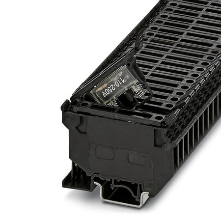 3004142 Phoenix Contact  UK5-HESILA 250 Series Black, Single-Level, Screw Termination, Fused