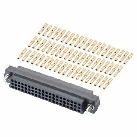 M83-LFD1F2N60-0000-000 HARWIN M83-LFD1F2 Connector Kit Containing 60 x Barrel Crimp Contacts Loose, Triple Row Housing With Hexagonal Socket
