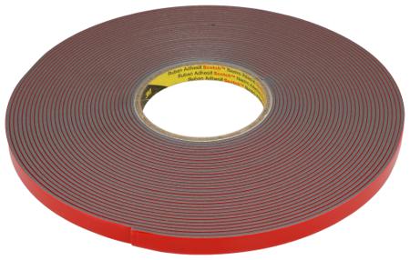 7000033141 3M 4991, 700003 Grey Foam Tape, 12mm x 16.5m, 2.3mm Thick