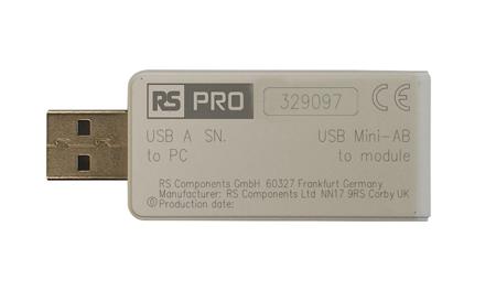 329-097 RS PRO Straight- Single Port Type USB-A, USB Mini Programmable USB Serial Line