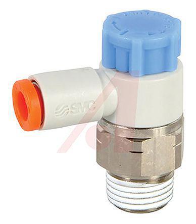 AS2211F-N01-03SA SMC AS series Speed Controller, NPT 1/8 Inlet Port x 5/32in Tube Outlet Port