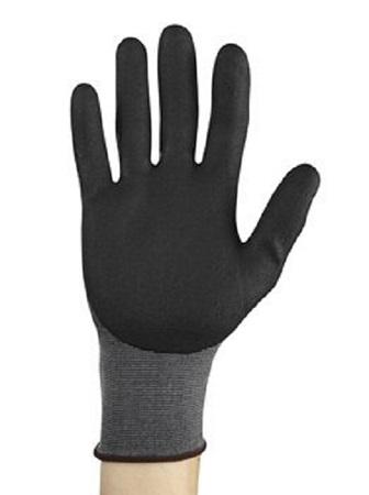 11840070 Ansell HyFlex 11-840 Grey Nylon, Spandex Abrasion Resistant, Cut Resistant, General Purpose Work Gloves, Size 7,