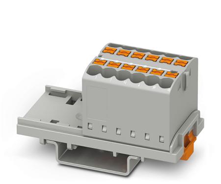 3273022 Phoenix Contact Distribution Block, 12 Way, 0.14 → 4mm², 24A, 500 V, Grey