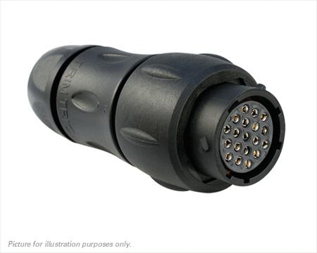UTS1JC1419S Souriau Sunbank by Eaton Circular Connector, 19 Contacts, In-Line, Standard Connector, Plug, Female, IP68, IP69K, UTS