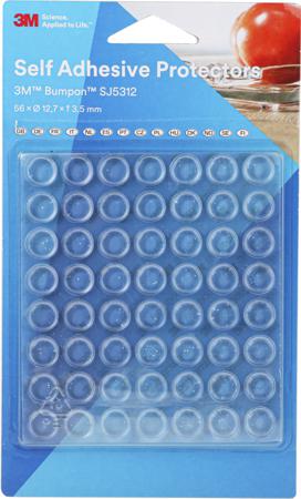 SJ5312 3M Cylindrical PUR Self Adhesive Feet, 12.7mm diameter 12.7mm width x 3.5mm length x 3.5mm height