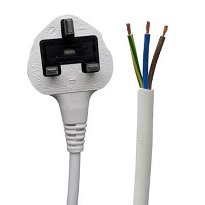 558-937 RS PRO Straight Unterminated Straight Power Cord, 2m