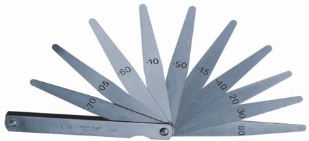 399M-20-A Moore & Wright  Hardened Steel Feeler Gauge, 20 Blades